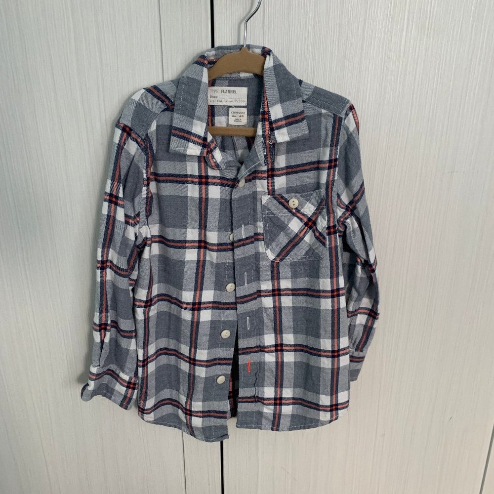 Crew Cuts size 4/5 Boys Flannel Button down